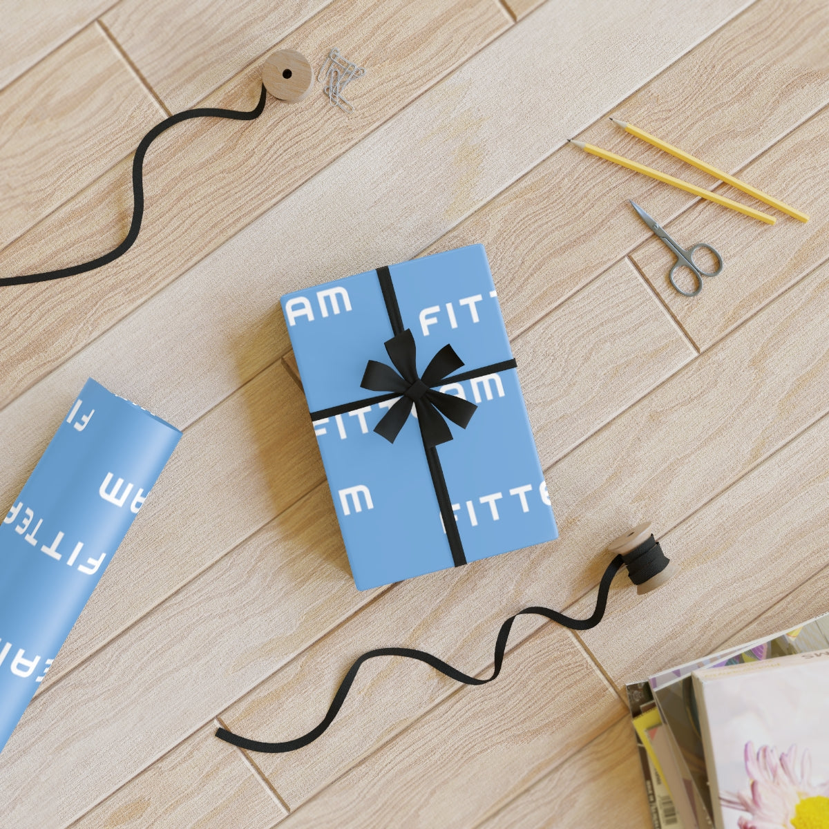 FITTEAM Gift Wrapping Paper Roll, 1pc