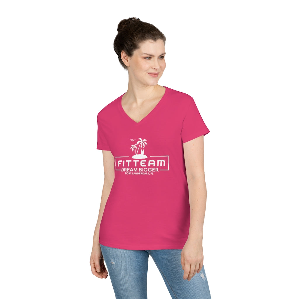 Ladies' FITTEAM DREAM BIGGER EVENT V-Neck T-Shirt