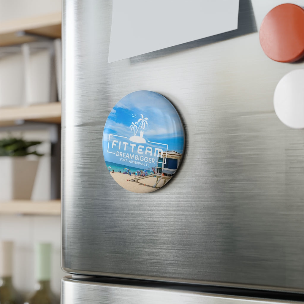 FITTEAM DREAM BIGGER EVENT Button Magnet, Round (1 & 10 pcs)