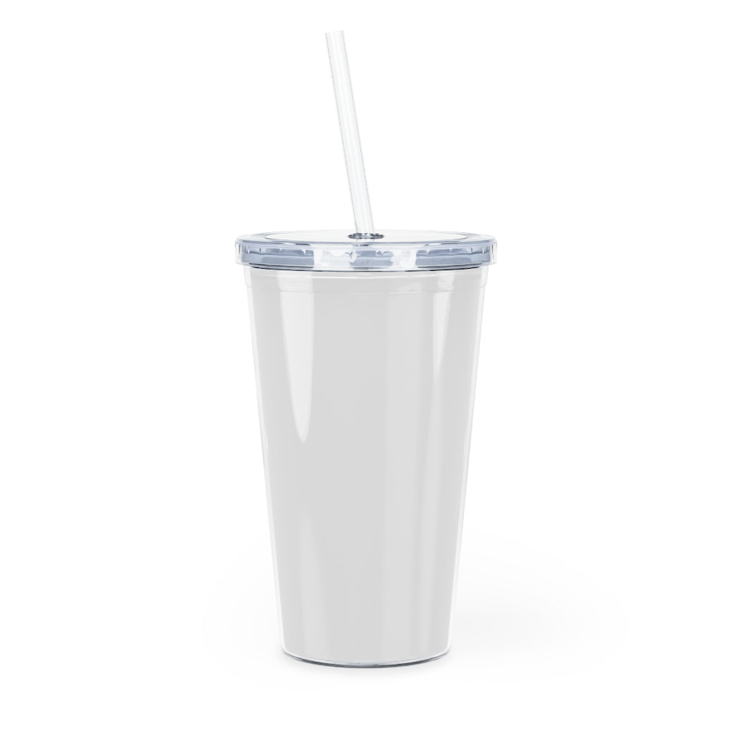FITTEAM Plastic Tumbler with Straw