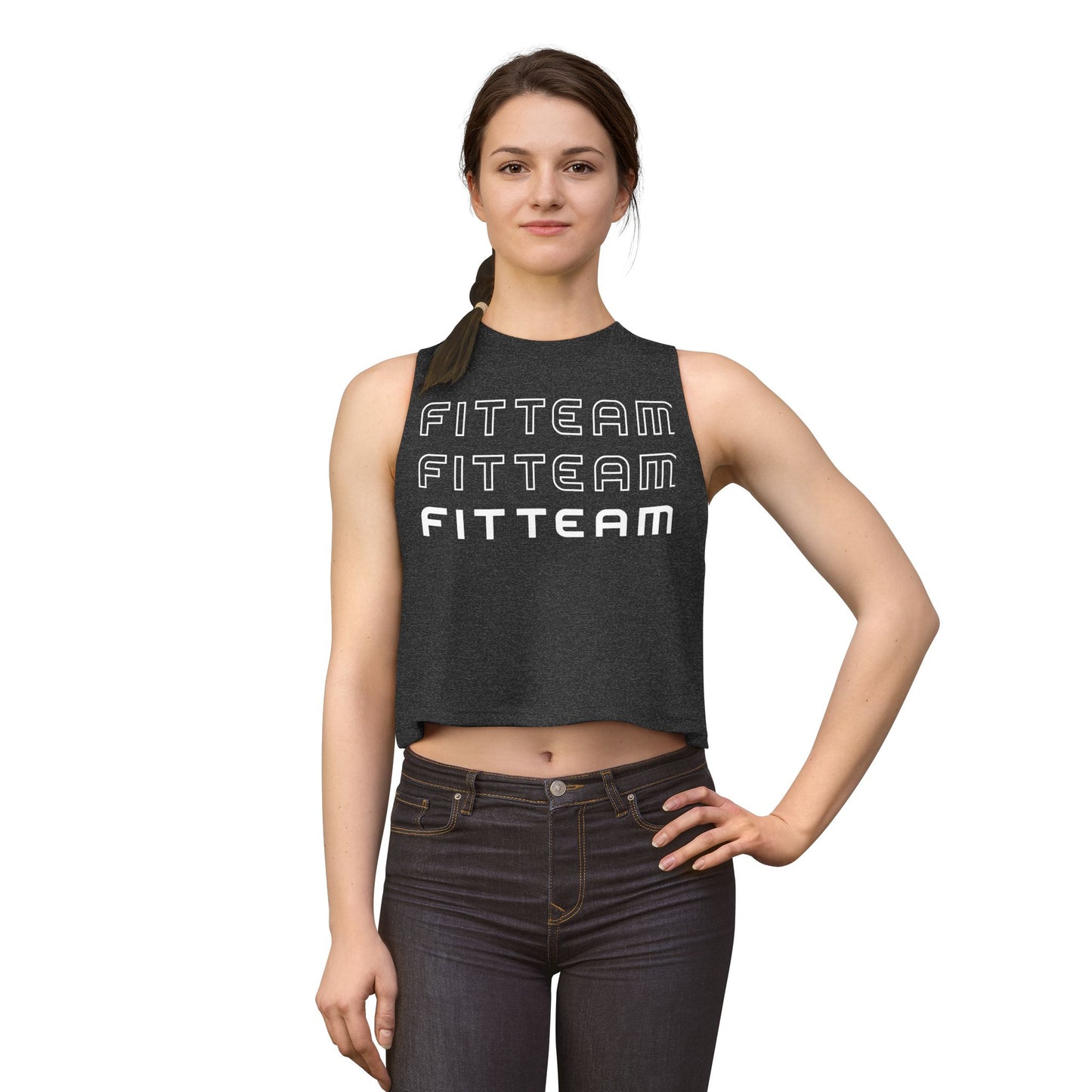 FITTEAM Women's Crop Top