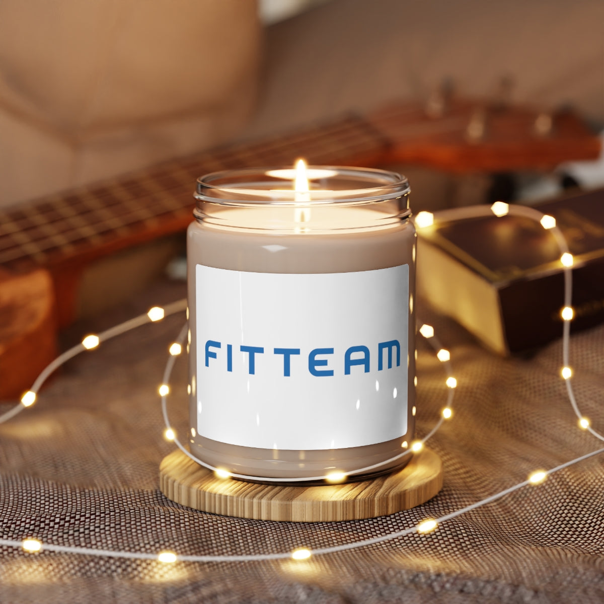 FITTEAM Scented Soy Candle, 9oz