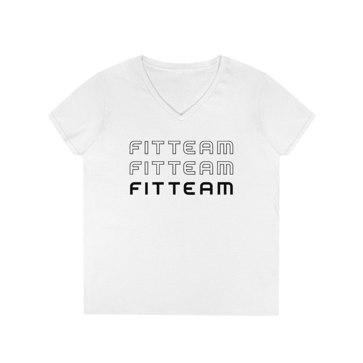 FITTEAM Ladies' V-Neck T-Shirt