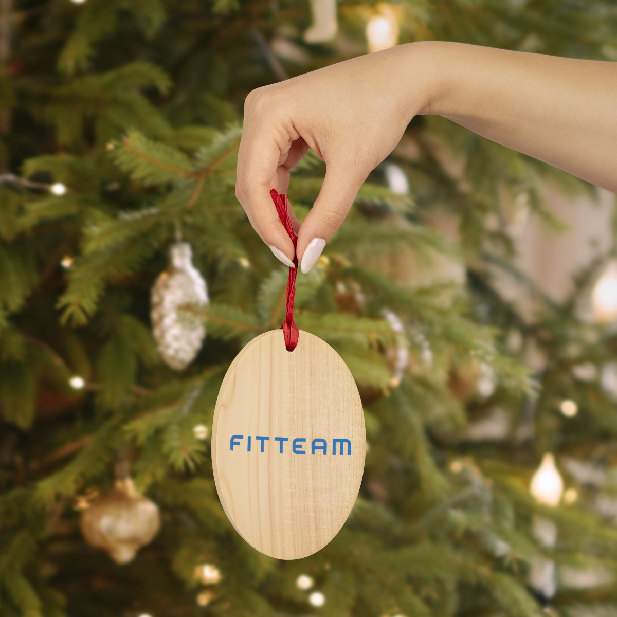 FITTEAM Wooden Ornaments