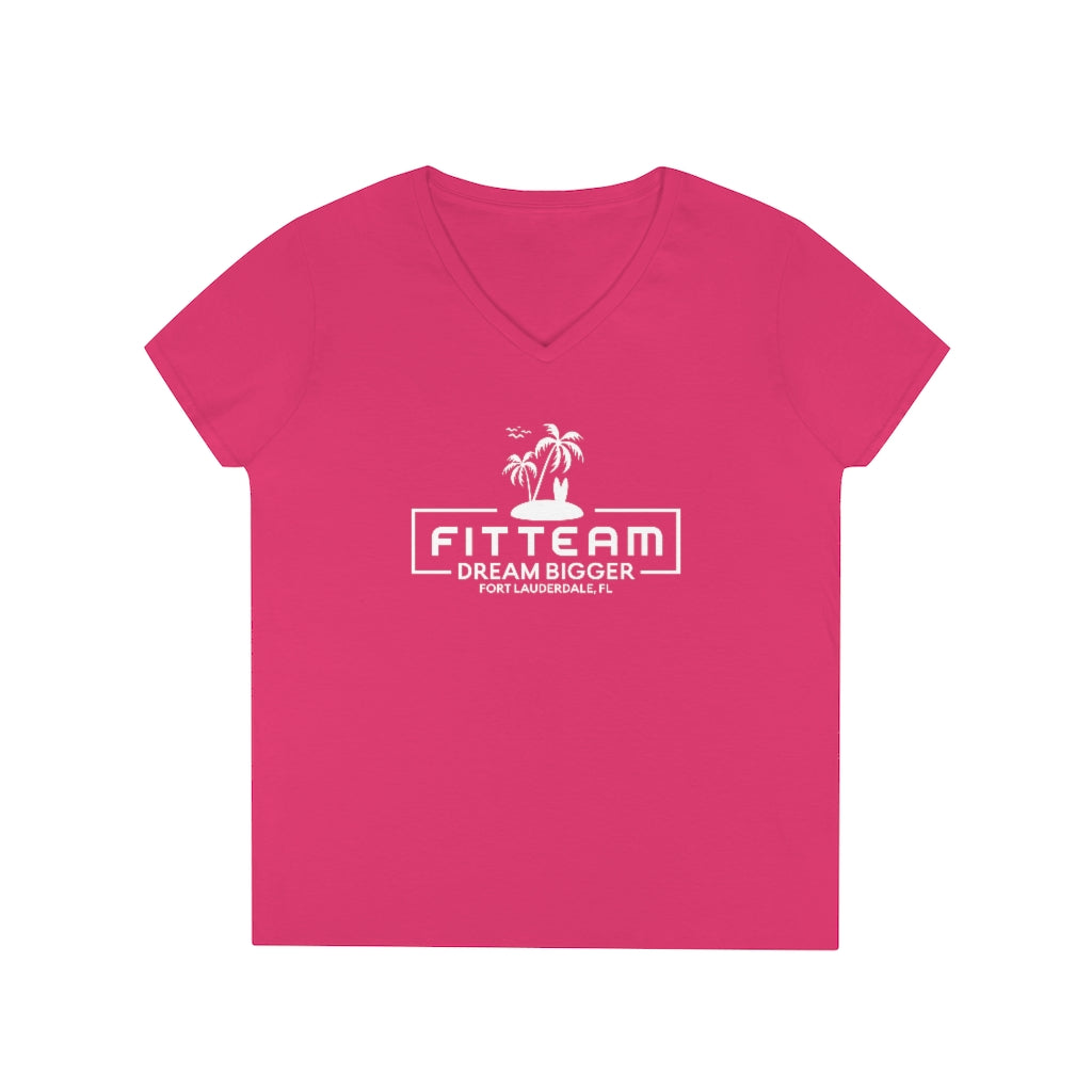 Ladies' FITTEAM DREAM BIGGER EVENT V-Neck T-Shirt