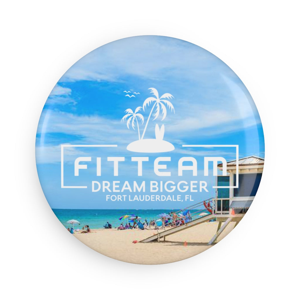 FITTEAM DREAM BIGGER EVENT Button Magnet, Round (1 & 10 pcs)
